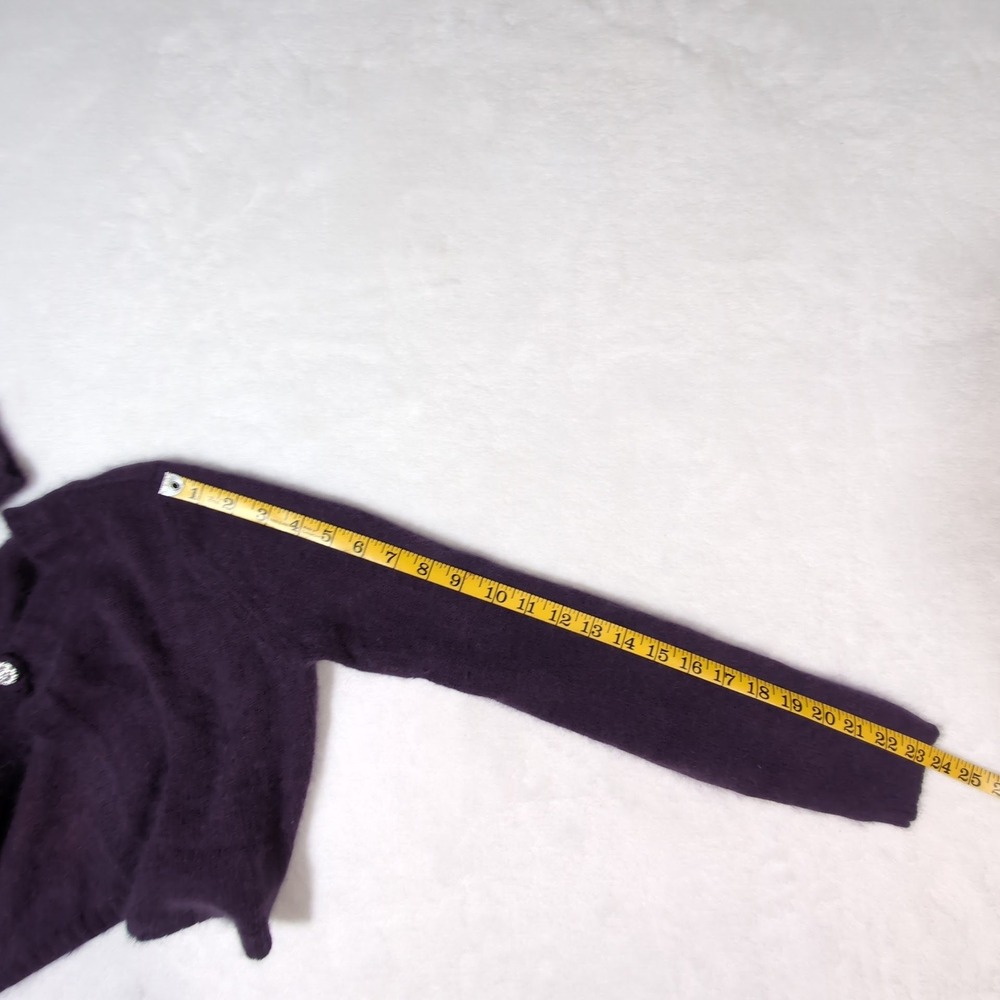 Spiegel Purple Angora Lambswool Shrug Cardigan M Soft Coquette Balletcore‎ Crop - Picture 9 of 10